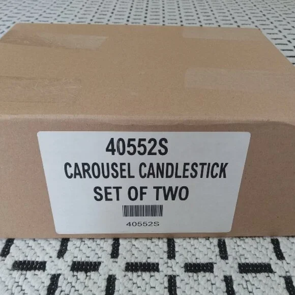 Southern Living Carousel Candlestick. Set of 2 - Picture 3 of 3